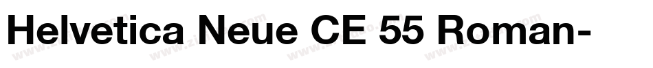 Helvetica Neue CE 55 Roman字体转换